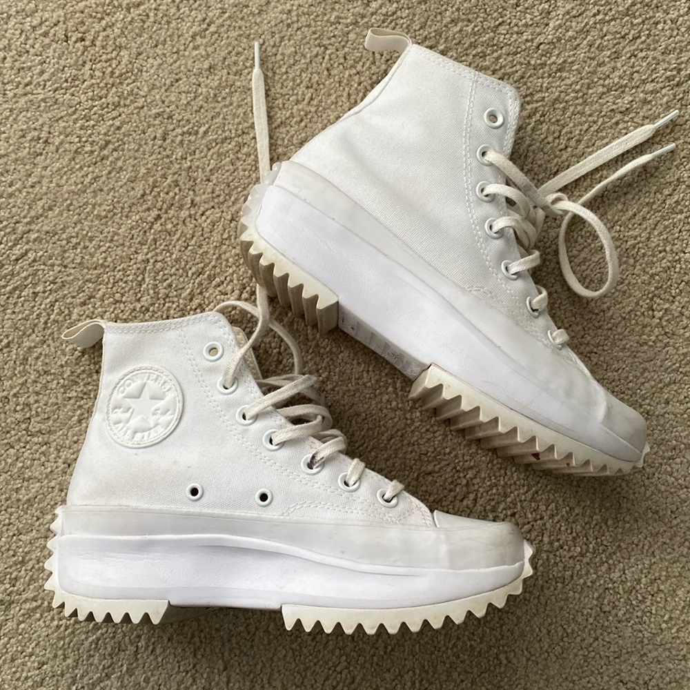Converse White High-Top Sneakers